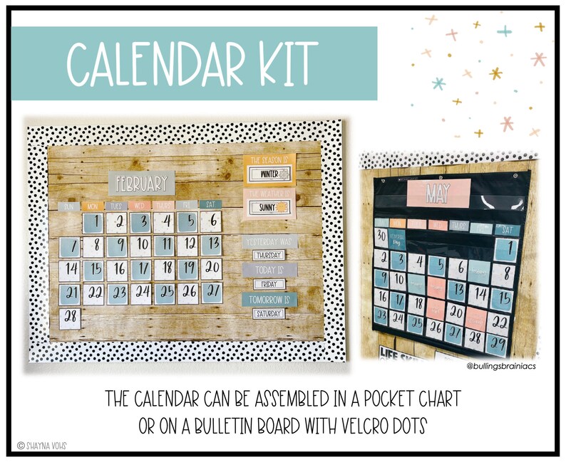 Modern Calm Colors Classroom Decor Modern Calm Colors Etsy