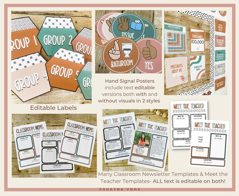 Neutral Classroom Theme Simply Neutral Classroom Decor Etsy