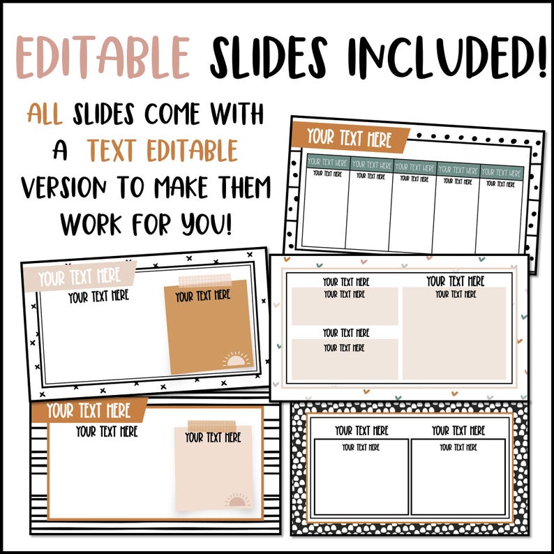 Simply Neutral Powerpoint and Google Slides™ Templates for Teachers - Etsy