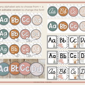 Boho Classroom Decor Bundle | Neutral Theme | Plant | Editable ...