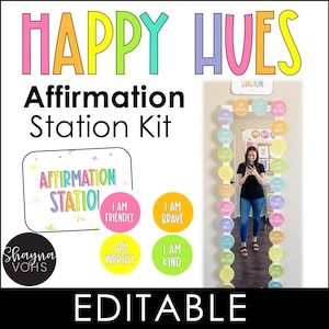 Affirmationskarten für Kinder, Affirmationsstation, positiver Affirmationsspiegel
