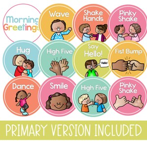This image shows morning greeting choices posters in a tropical vibes theme with a primary font.