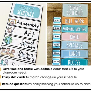 Schede modificabili per la programmazione delle lezioni: decorazioni pastello rilassanti (download digitale) immagine 5