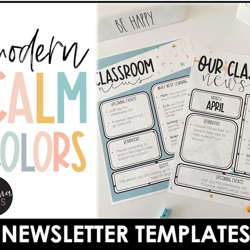 Classroom Newsletter Template Powerpoint Etsy Classroom Newsletter Template Powerpoint Etsy