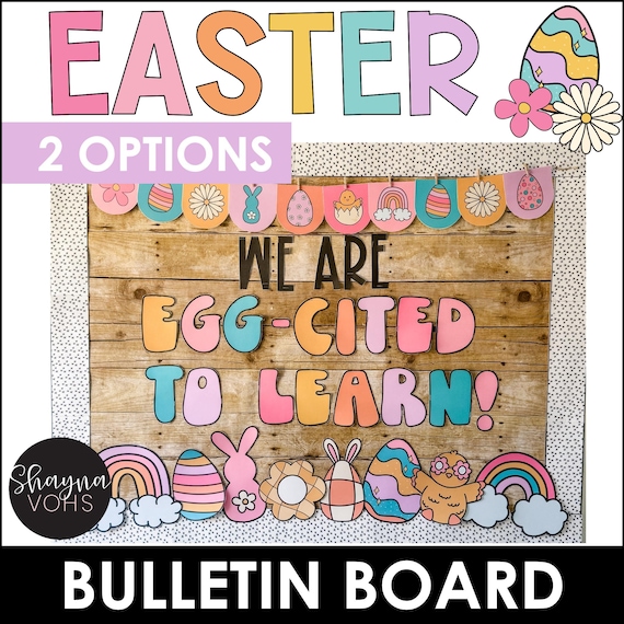 Easter Classroom Bulletin Board Kit: Spring Door Decor (Digital Download)