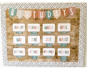 Boho Classroom Decor, Boho Birthday Bulletin Board