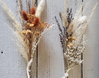 Mini Dried Floral Bouquet: Boho Wedding Decor