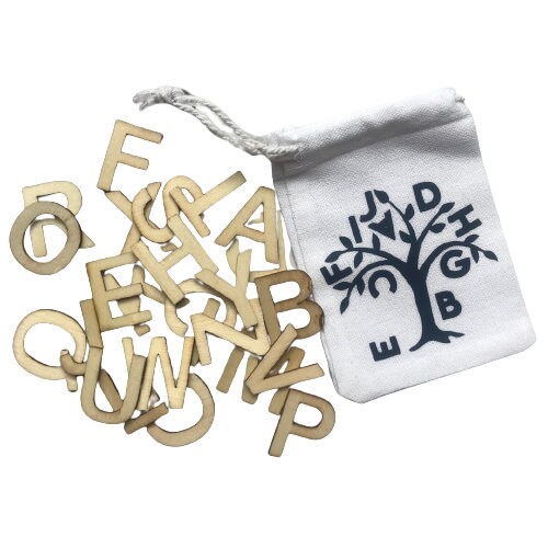 Lacing Alphabet Beads Busy Bag - Fine motor and early reading