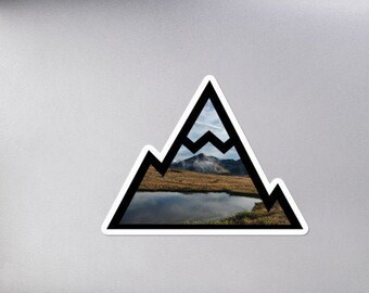 Mountain Sticker Mountain Range Sticker Adventure Sticker - Etsy