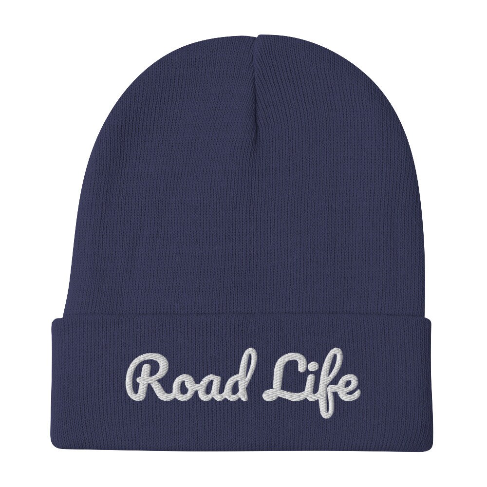 Embroidered Knit Beanie Nature 