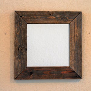 16" Rustic Reclaimed Wood Mirror - decorative mirror, bathroom mirror, bedroom mirror, upcycled, recycled wood, wall mirror, vanity mirror