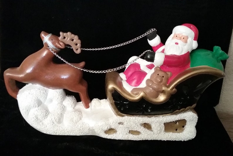 Santa in His Sleigh image 1