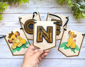 Lion King Simba Themed Highchair Banner Lion King Birthday Lion King Party Wild One Birthday Wild One Party Etsy Canada