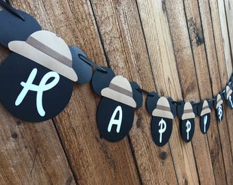 Mickey Mouse Safari Themed Birthday Banner