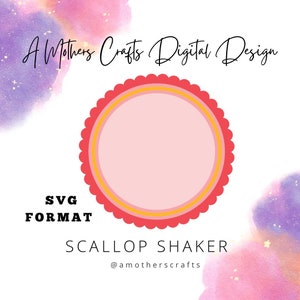 Jakobsmuschel Shaker Cake Topper Vorlage SVG Studio