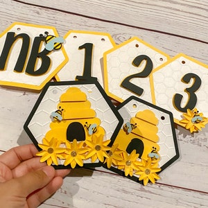 First Bee Day  Milestone Banner, First Bee Day Birthday, First Bee Day Party, Bee birthday, First Birthday, Bee Party, Bee Decorations