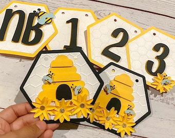 First Bee Day  Milestone Banner, First Bee Day Birthday, First Bee Day Party, Bee birthday, First Birthday, Bee Party, Bee Decorations