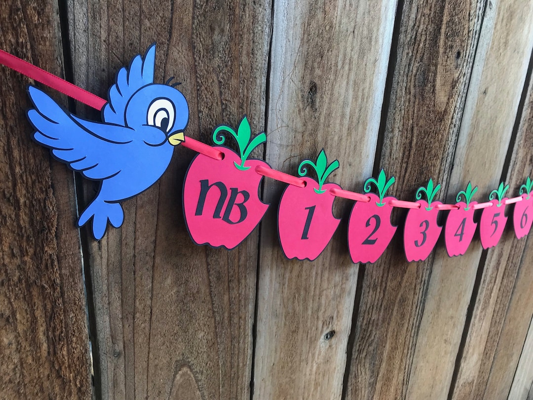 Snow White Themed Milestone Banner - Etsy