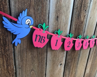 Snow White Themed Milestone Banner