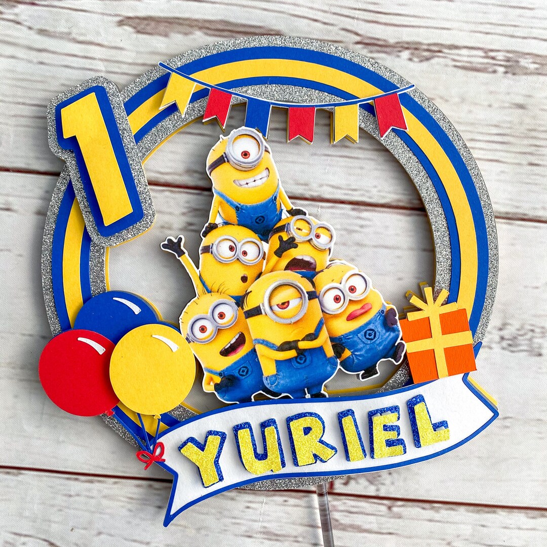 Minions Cake Topper Etsy