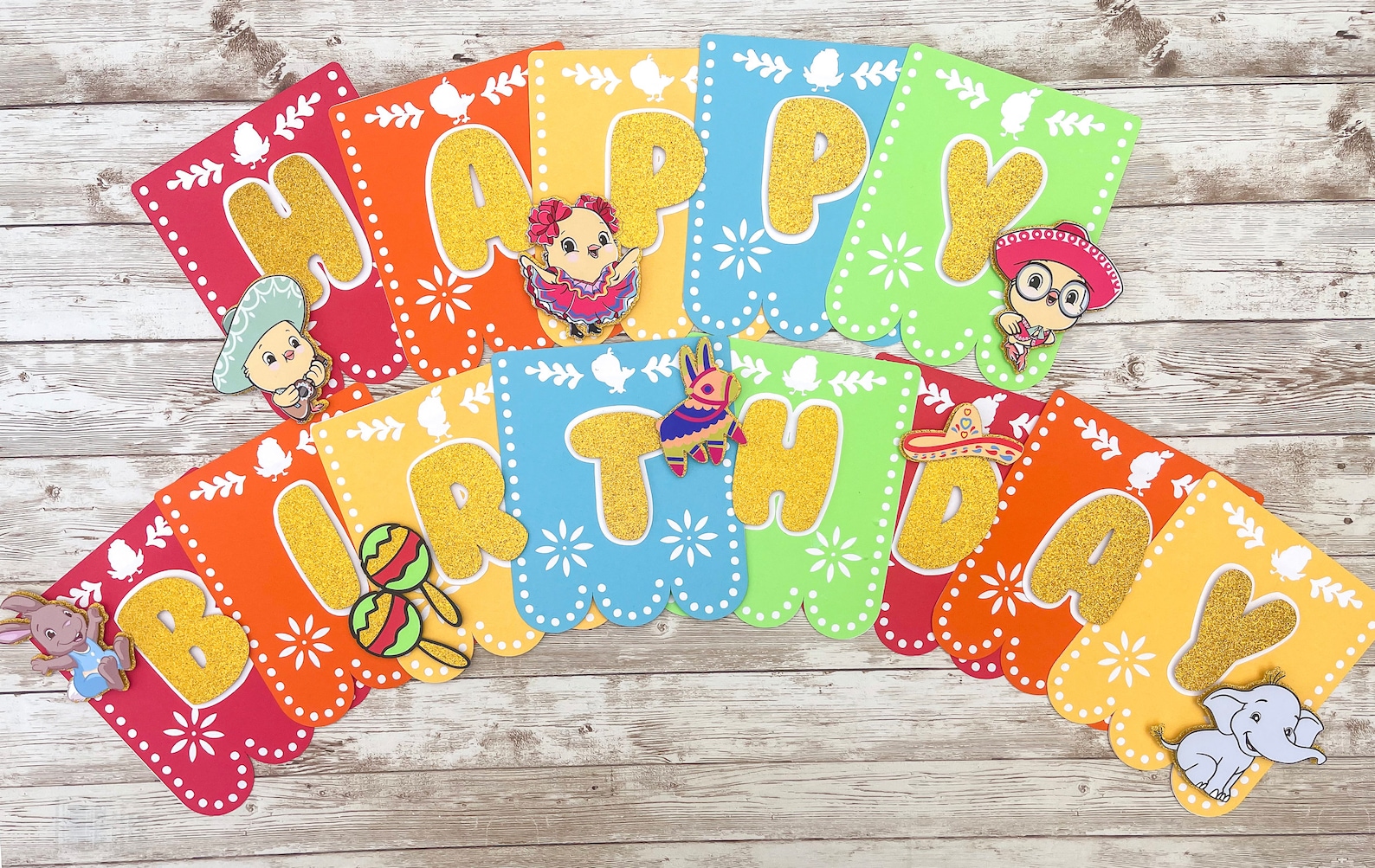 KARAQY Party-Banner Mit Obstmotiven – 4-teiliges Set Aus Karton, Ideal Für 2. Geburtstag, Sommerfeiern & Kinderpartys