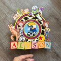 Toy Story Cake Topper, Two Infinity and Beyond Birthday Party Decor Cowboy Roundup Woody Buzz
