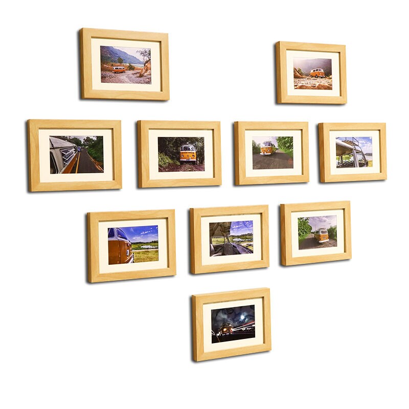 10 Pcs Wooden Photo Frame For Pictures Wall Picture Frames Etsy