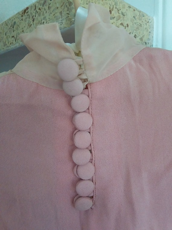 1930s dusty pink party dress
