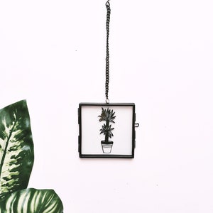 Handgemachter Papierschnitt | Tropische Pflanze |  Papierschnitt | Pflanzenliebhaber | Wohndeko | Silhouette | Papierpflanzen | botanische |cacti | Papierkunst