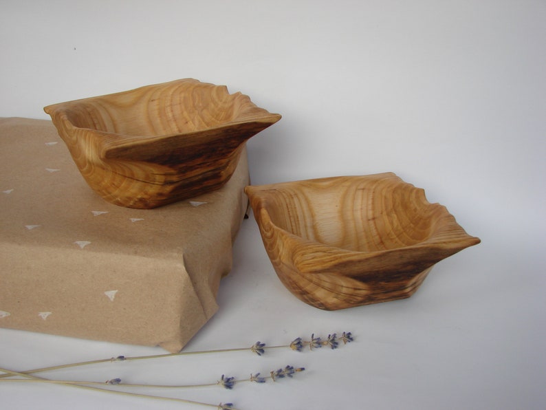 Wooden Bowl Set Key Bowl Hand Turned Bowls Xmas Gift Etsy