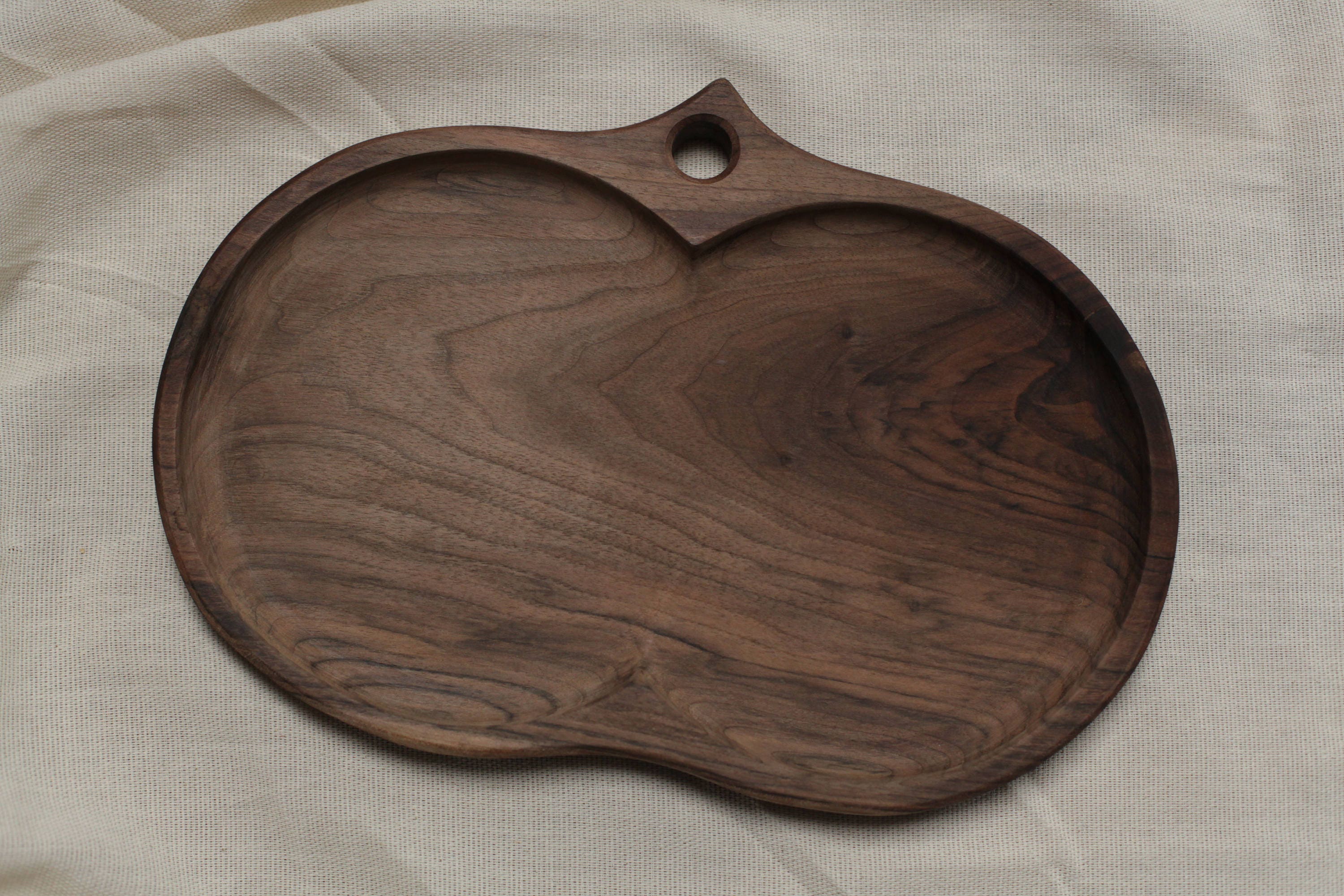 big walnut serving platter large wood tray wooden plate wood Etsy