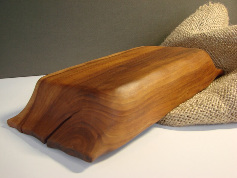 Decorative Rectangular Bowl Bread Basket Hand Turned Wooden Etsy