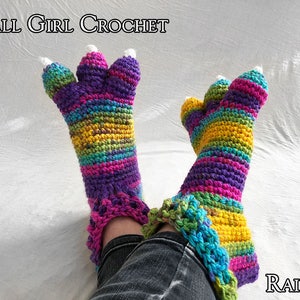 Made to Order Adult Dragon Slippers / Dinosaur Slippers / Monster Slippers, Size 4 - 12 Women / 6 - 16 Men, Variety of Colors, Free Shipping