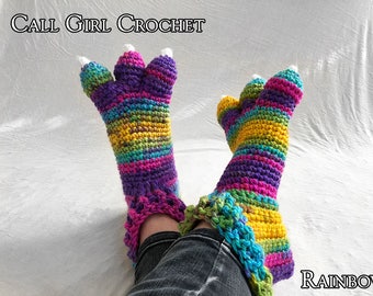 Adult Dragon Slippers Dinosaur Slippers Monster Feet, Made to