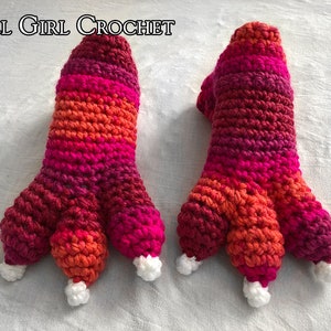 Crochet Pattern Child Dragon Slippers / Dinosaur Slippers / Monster Slippers, Makes US Toddler Size 5 to Big Kid 6, Dragon Slipper Socks image 6