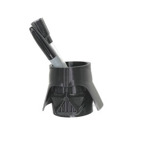 Cabeza del casco de Darth Vader - Taza del portapicillos - Taza del portaplumas - Taza del portacepillos de dientes - Taza del portaplumas - Regalo impreso en 3D para geeks
