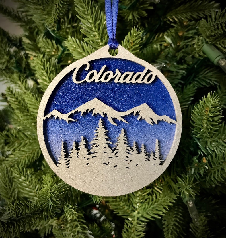 Colorado Mtns Christmas Ornament Colorado Gifts Colorado Etsy Sweden