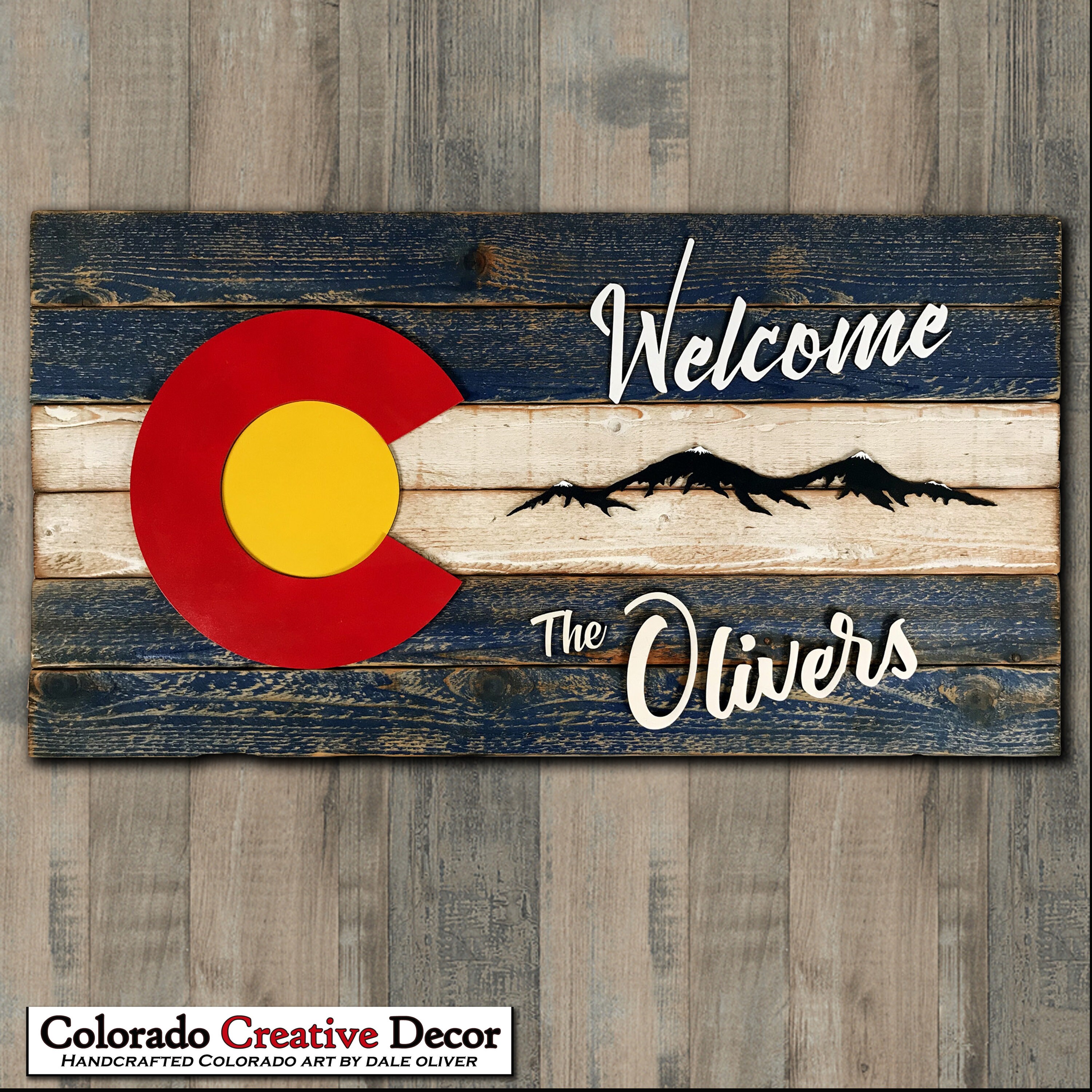 Colorado Flag Wall Banner Wall Hanging Art & Collectibles Knitting jan