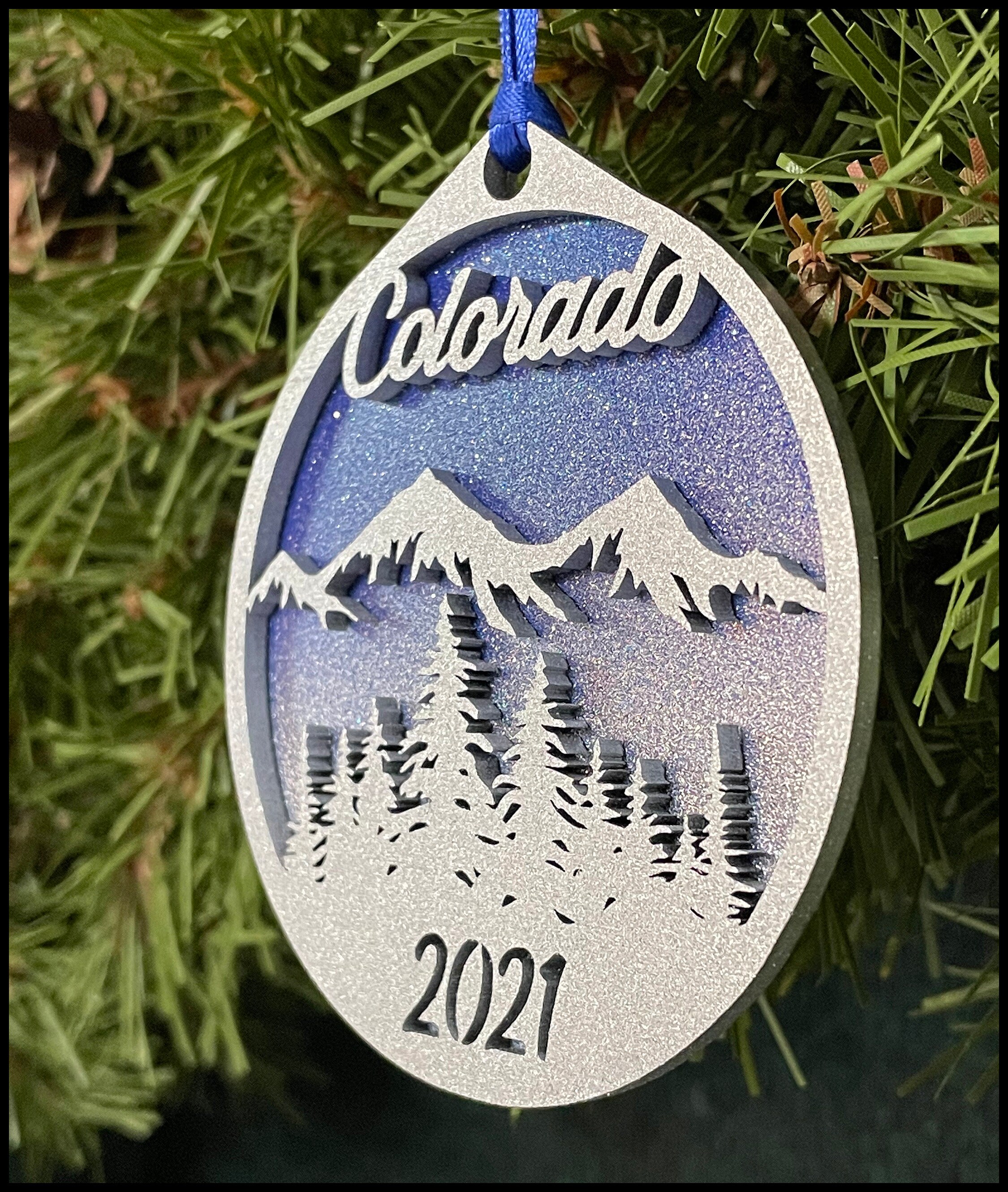 Colorado 2021 Christmas Ornament Colorado Gift Colorado Etsy