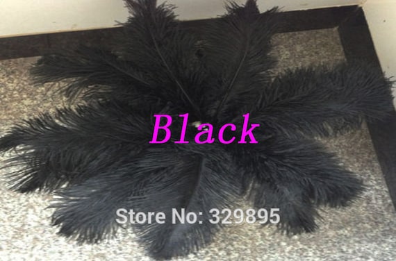 Special Sale USA Store BLACK Ostrich Feathers 14 to 18 Inches Long