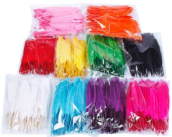 12 colors feather 4-6 inch 100PCS pack DIY decorative feathers free shipping wedding party