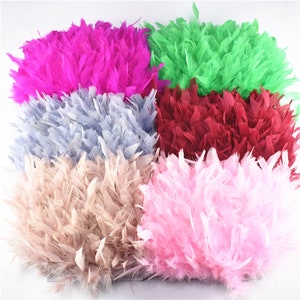 Groothandel 10Meters/Lot Turkije Veer Fringe Trim 4-6inch Marabou Veren Trimmen Rok Jurk Trims Lint Veren voor Ambachten