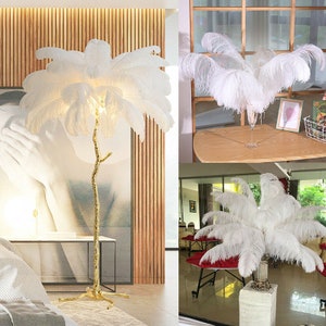 50PCS AAA Quality 6-32 inch Ostrich Feather Wedding Party Wall DIY Vase Prom Charity Party Dress Feathers Unique decoration 27 colors image 10