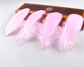 High Quality Natural Color Dyed Goose Feathers 100pcs/lot 13-18CM 5-7inch DIY Jewelry Decoration Plumes and Feathers for Crafts #21