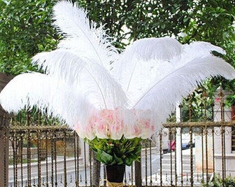 100pcs Discount item  ostrich feather for wedding table centerpiece,feather centerpiece,white ostrich feathers,wedding table decoration AAA