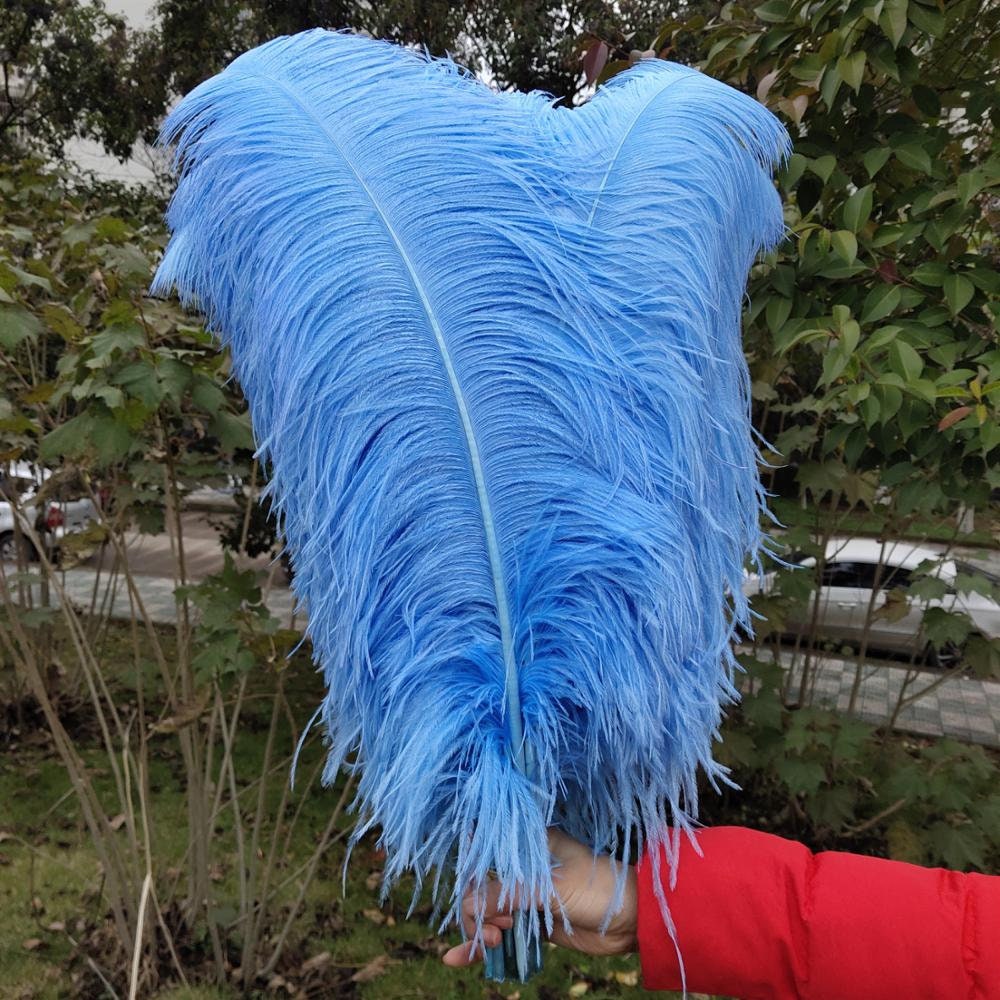 50 PCS Light Blue Ostrich Feather Wedding Party Prom Charity - Etsy