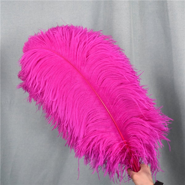 Free shipping Beautiful rose ostrich feathers 50 PCS 6-32 inches/15-80CM DIY wedding decoration