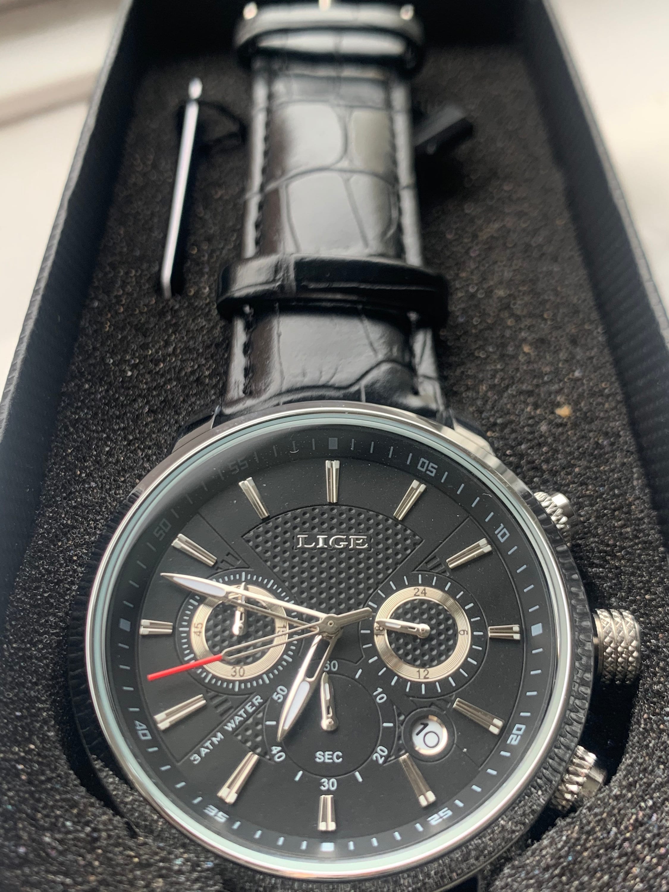 2020 Black Lige Unisex Watch - Etsy