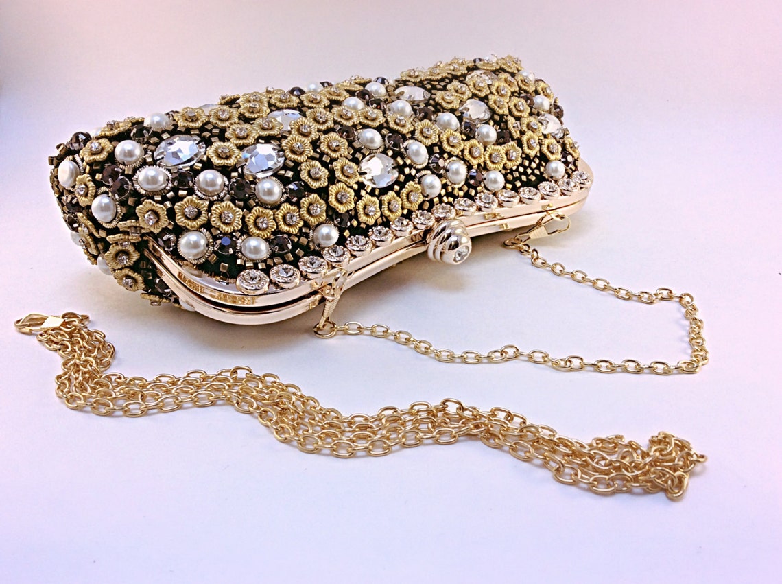EMBELLISHED CLUTCH GONE COAST main image 1