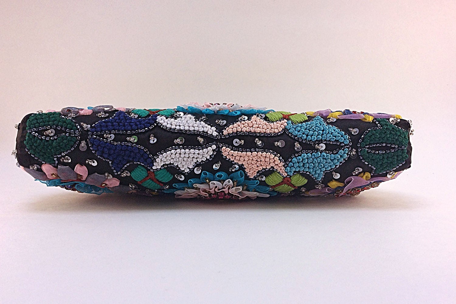 Multicolor Ribbon Thread Work Fine Art Hand Embroidery With - Etsy Canada